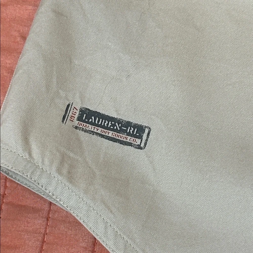 LAUREN RALPH LAUREN VINTAGE 9Os Y2K SAFARI VEST LT KHAKI TAN WOMENS SIZE MEDIUM
